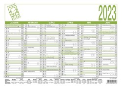 Tafelkalender A4 Recycling, 6 Monate/1 Seite, 297x210 mm