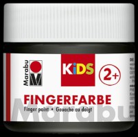 Fingerfarbe schwarz 100 ml in Kunststoffdose