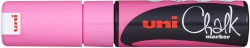 Kreidemarker UNI Chalk pink, Strichstärke: 8 mm, Keilspitze