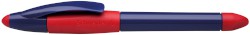 Patronenroller Base Ball, mit Kugelspitze, M, dunkelblau mit rotem Griffprofil