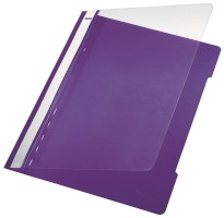 Hefter Standard, A4, langes Beschriftungsfeld, PVC, violett