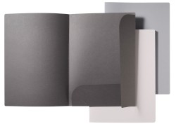 Angebotsmappen Grey Elegance, Karton, A4, 218 x 308 mm, sortiert