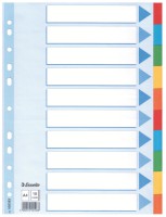 Kartonregister Standard Blanko, A4, Karton, 10 Blatt