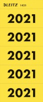 Inhaltsschild 2021, selbstklebend, 100 Stück, gelb