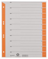Trennblatt, A4, Karton, farbig bedruckt, orange