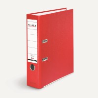 Falken Ordner S80 PP-Color, Kunststoff mit genarbter PP-Folie, DIN A4, 80 mm, rot