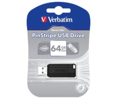USB-Sticks Pin Stripe Serie 64 GB, schwarz