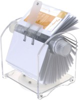 Visitenkarten-Rollkartei GENIE Rotator transparent, Ausführung: Rollregister A–Z, Kapazität: 400 Karten