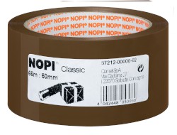 Verpackungsklebeband Nopi® Pack Classic, PP, 66 m x 50 mm, braun