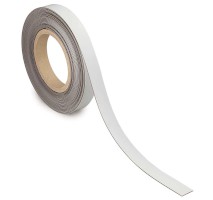 Kennzeichnungsband, magnethaftend, weiß, 20 mm x 10 m