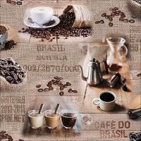 Serviette "Brasil Coffee" 33 x 33 cm 20er Packung