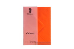 Coloretti Briefumschlag C6 Apfelsine im 5er Pack