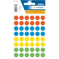 Markierungspunkte, Büropackung farbig sortiert, Durchmesser: 12 mm Ø