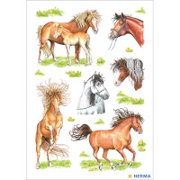 Sticker DECOR "Gezeichnete Pferde"