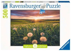 Puzzle 500 Teile "Pusteblume im Sonnenuntergang" von Ravensburger