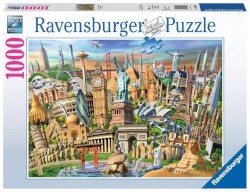 Puzzle 1000 Teile "Sehenswürdigkeiten weltweit" von Ravensburger
