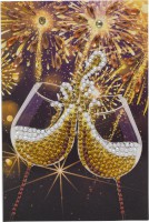 Crystal Art Karte "Champagne Celebration" 10x15 cm