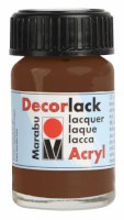 Dekorlack Acryl 15 ml mittelbraun