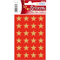 Sticker Weihnachten DECOR "Sterne" gold 15mm