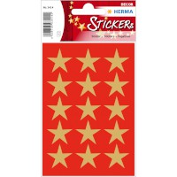 Sticker Weihnachten DECOR "Sterne" gold 22mm