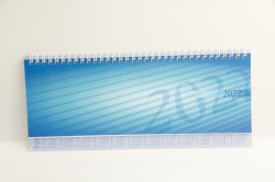 Querterminkalender Sequenz blau, B x H mm: 297 x 105